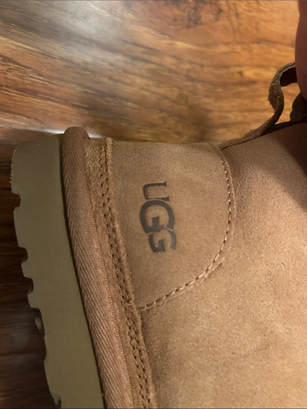 UGG Men's Shearling-Lined Chukka Boots in Chestnut Brown